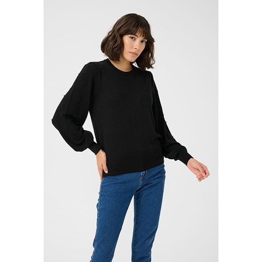 Kaffe Sweter &quot;Karen&quot; w kolorze czarnym Kaffe L okazja Limango Polska