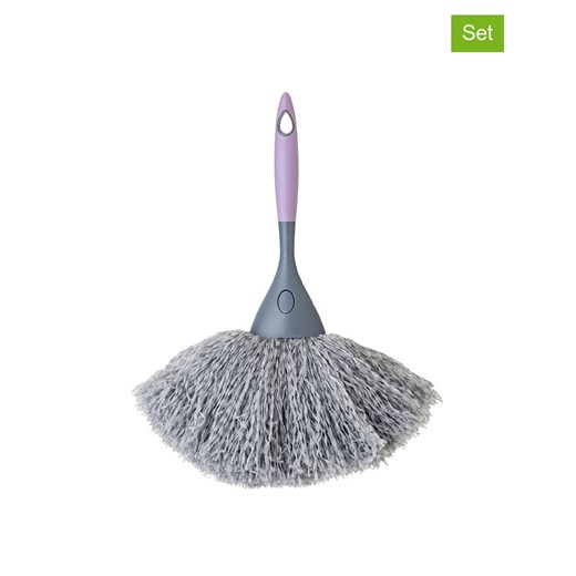 Vigar Miotełki do kurzu (2 szt.) w kolorze szarym z mikrofibry - wys. 34 cm Vigar onesize wyprzedaż Limango Polska