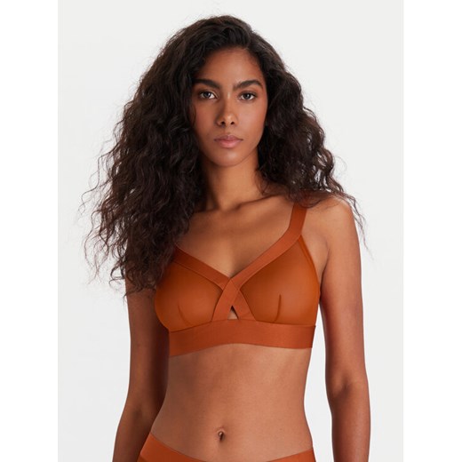 DKNY Biustonosz bezfiszbinowy DK4084 Brązowy ze sklepu MODIVO w kategorii Biustonosze - zdjęcie 186746437