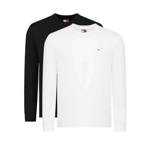 Tommy Jeans Komplet 2 longsleeve DM0DM22148 Kolorowy Slim Fit ze sklepu MODIVO w kategorii T-shirty męskie - zdjęcie 186746499