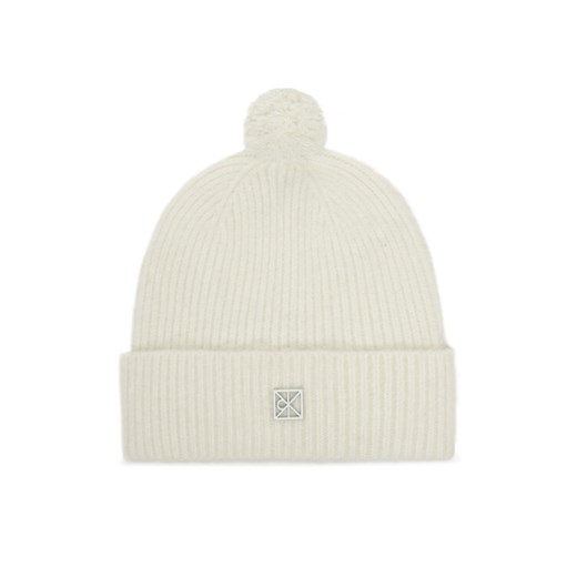 Calvin Klein Czapka Emblem Brushed LV04D8067G Écru ze sklepu MODIVO w kategorii Czapki zimowe damskie - zdjęcie 186746536