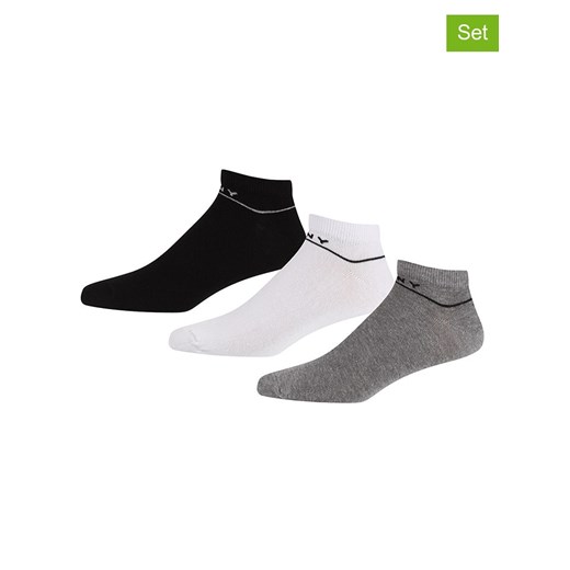 DKNY Skarpety (3 pary) w kolorze czarno-biało-szarym ze sklepu Limango Polska w kategorii Skarpetki męskie - zdjęcie 186747495