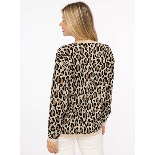 Zwillingsherz Sweter &quot;Wild Heart&quot; w kolorze beżowo-jasnobrązowym Zwillingsherz L/XL okazja Limango Polska