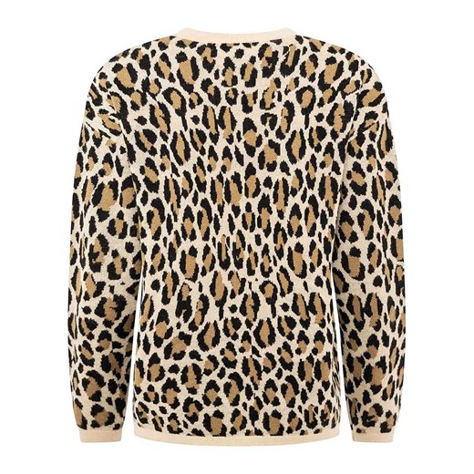 Zwillingsherz Sweter &quot;Wild Heart&quot; w kolorze beżowo-jasnobrązowym Zwillingsherz S/M Limango Polska wyprzedaż