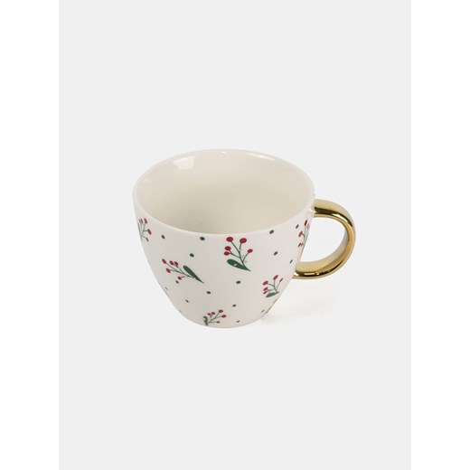 Sinsay - Kubek ze złotym uchem - biały Sinsay One Size Sinsay