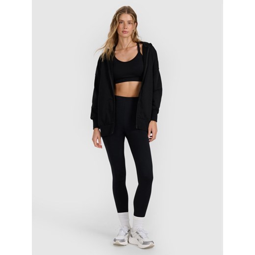 Damskie legginsy 4F 4FWAW25TTIGF242 - czarne ze sklepu Sportstylestory.com w kategorii Spodnie damskie - zdjęcie 186749259