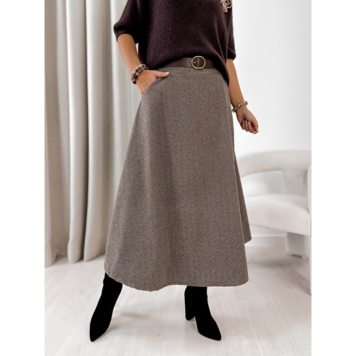 spódnica tove ciemnobeżowa one size ze sklepu UBRA w kategorii Spódnice - zdjęcie 186749745