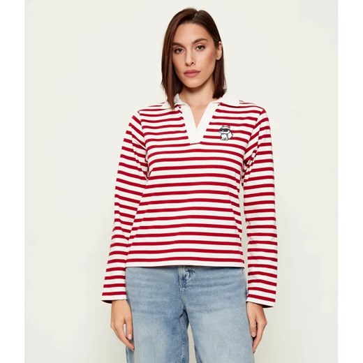 Karl Lagerfeld Polo ikon | Regular Fit ze sklepu Gomez Fashion Store w kategorii Bluzki damskie - zdjęcie 186750499