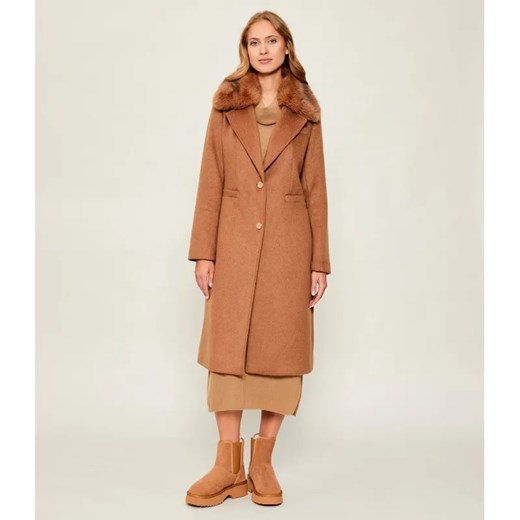 GUESS Płaszcz KAROLE | z dodatkiem wełny ze sklepu Gomez Fashion Store w kategorii Płaszcze damskie - zdjęcie 186750907