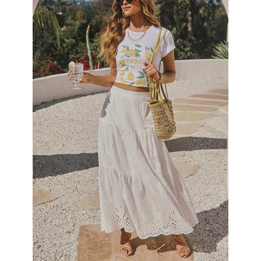 LA Angels Spódnica w kolorze białym La Angels S okazja Limango Polska