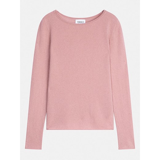 Perfect Cashmere Kaszmirowy sweter &quot;Oprah&quot; w kolorze szaroróżowym ze sklepu Limango Polska w kategorii Swetry damskie - zdjęcie 186751058