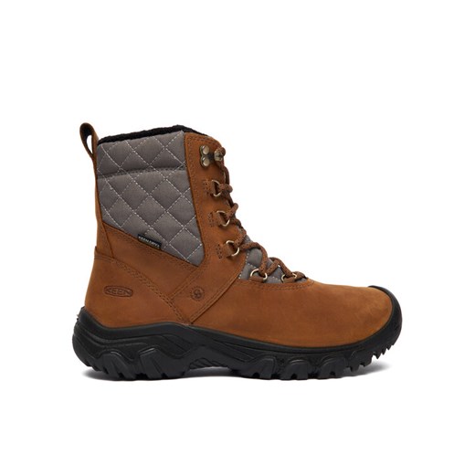 Śniegowce Keen Greta Boot II Wp 1031169 Brązowy ze sklepu eobuwie.pl w kategorii Śniegowce damskie - zdjęcie 186751087
