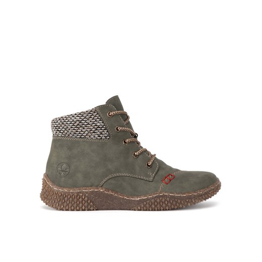 Trzewiki Rieker Y8441-54 Zielony ze sklepu eobuwie.pl w kategorii Botki - zdjęcie 186751108