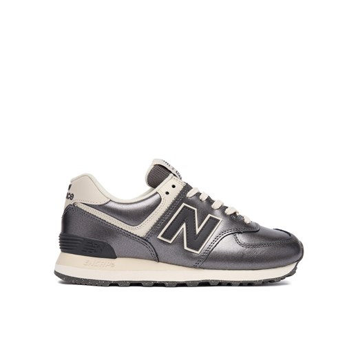 Sneakersy New Balance WL574MGS Srebrny ze sklepu eobuwie.pl w kategorii Buty sportowe damskie - zdjęcie 186751157