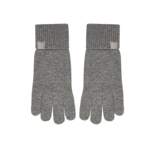 Rękawiczki Calvin Klein Emblem LV14D8016G Szary ze sklepu eobuwie.pl w kategorii Rękawiczki damskie - zdjęcie 186751238