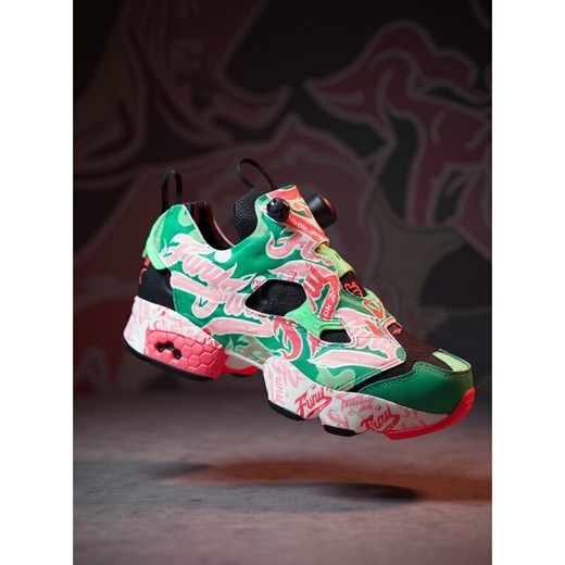 Sneakersy Reebok EO-INSTAPUMP FURY 94 100239571 Zielony ze sklepu eobuwie.pl w kategorii Buty sportowe damskie - zdjęcie 186751255