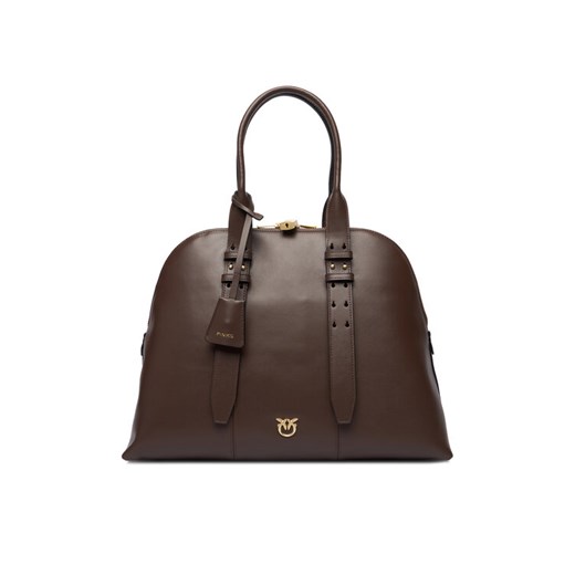 PINKO Torebka Bowling Bag Medium AI 25-26 PLTT 105172 A0QO Brązowy - id: 8053177202205 - marki Pinko - 186752545 PINKO Torebka Bowling Bag Medium AI 25-26 PLTT 105172 A0QO Brązowy ze sklepu MODIVO w kategorii Kuferki - zdjęcie 186752545