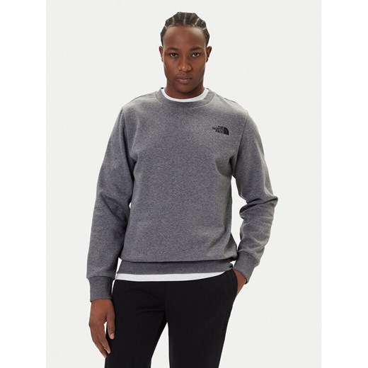 The North Face Bluza Simple Dome NF0A89FB Szary Regular Fit ze sklepu MODIVO w kategorii Bluzy męskie - zdjęcie 186752589