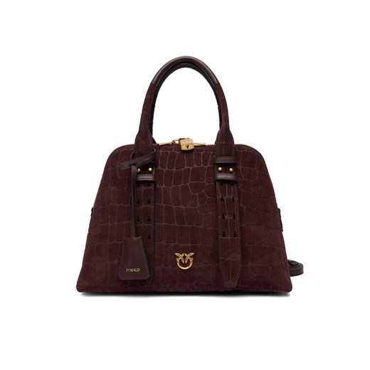 PINKO Torebka Bowling Bag Medium AI 25-26 PLTT 105906 A2YW Bordowy - id: 8053177307542 - marki Pinko - 186752629 PINKO Torebka Bowling Bag Medium AI 25-26 PLTT 105906 A2YW Bordowy ze sklepu MODIVO w kategorii Kuferki - zdjęcie 186752629