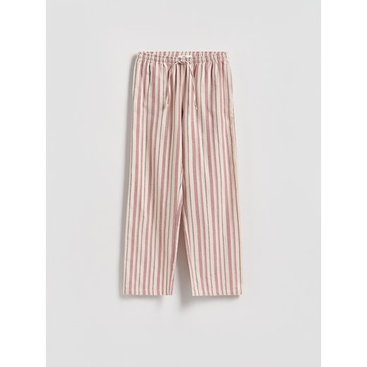 Reserved - Spodnie piżamowe - pastelowy róż ze sklepu Reserved w kategorii Piżamy damskie - zdjęcie 186753398