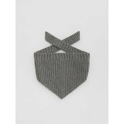 Reserved - Wiązany szalik - ciemnoszary ze sklepu Reserved w kategorii Szaliki dziecięce - zdjęcie 186753438