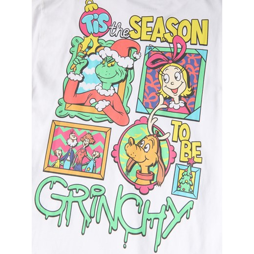 Reserved - Świąteczny t-shirt Grinch - biały Reserved 122 (6-7 lat) Reserved