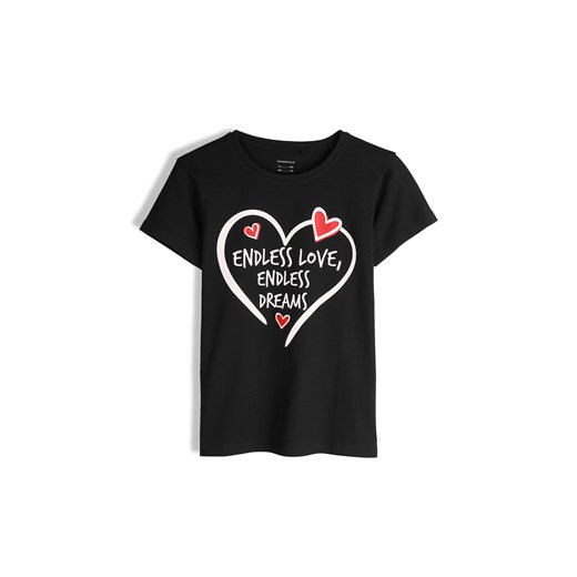 GATE Bawełniana koszulka z nadrukiem 8Y ze sklepu gateshop w kategorii Bluzki dziewczęce - zdjęcie 186753627