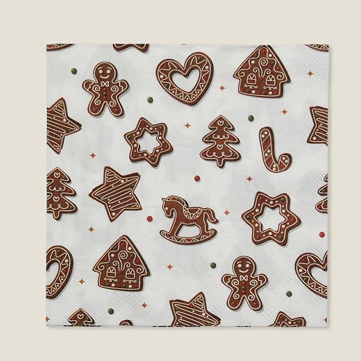 Serwetki świąteczne Cookie II 20 szt. ze sklepu dekoria.pl w kategorii Dekoracje bożonarodzeniowe - zdjęcie 186753775