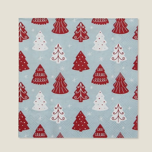 Serwetki świąteczne Winter Trees II 16x16 cm ze sklepu dekoria.pl w kategorii Dekoracje bożonarodzeniowe - zdjęcie 186753778