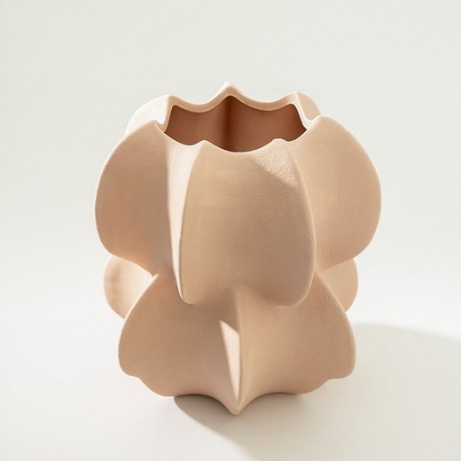 Wazon kamionkowy Petal Pink I 20x21 cm ze sklepu dekoria.pl w kategorii Wazony - zdjęcie 186753789