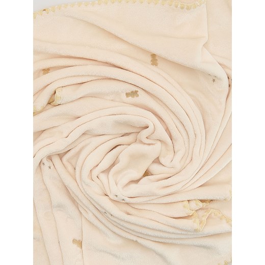 Reserved - Wzorzysty koc - złamana biel Reserved ONE SIZE Reserved