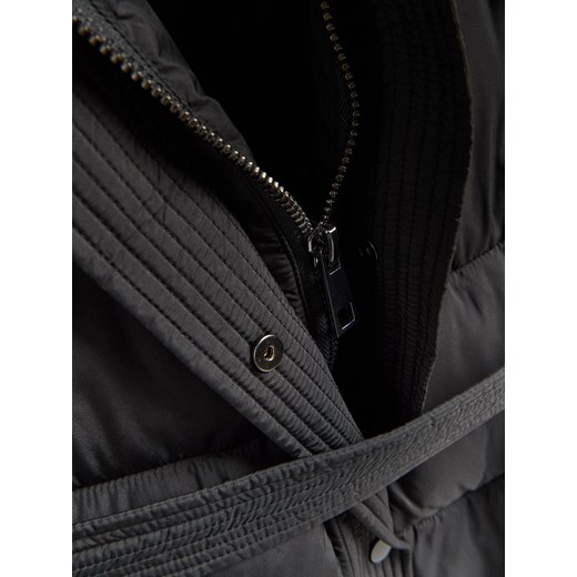 Reserved - Pikowana kurtka z kapturem - czarny Reserved L Reserved
