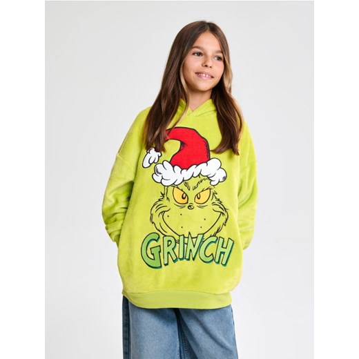 Sinsay - Bluza z kapturem Grinch - zielony ze sklepu Sinsay w kategorii Bluzy dziewczęce - zdjęcie 186755325