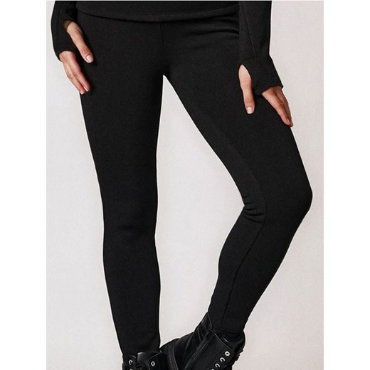 Sinsay - Legginsy z futerkowym ociepleniem w środku - czarny ze sklepu Sinsay w kategorii Spodnie damskie - zdjęcie 186755399