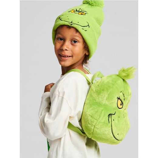 Sinsay - Plecak 3D ze sztucznego futerka Grinch - zielony - id: 927DS-71X - marki Sinsay - 186755455 Sinsay - Plecak 3D ze sztucznego futerka Grinch - zielony ze sklepu Sinsay w kategorii Plecaki dla dzieci - zdjęcie 186755455