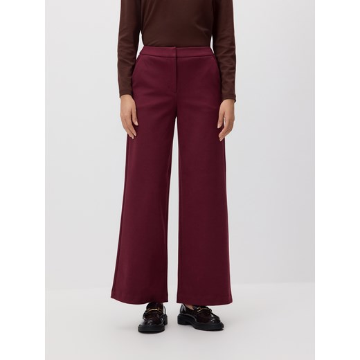 Reserved - Luźne spodnie - bordowy - id: 647GA-83X - marki Reserved - 186756035 Reserved - Luźne spodnie - bordowy ze sklepu Reserved w kategorii Spodnie damskie - zdjęcie 186756035