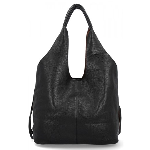 Torebka Shopper Bag XL z Kosmetyczką firmy Herisson 19C323 Czarna - id: 107592 - marki Herisson - 186757399 Torebka Shopper Bag XL z Kosmetyczką firmy Herisson 19C323 Czarna ze sklepu PaniTorbalska w kategorii Torby Shopper bag - zdjęcie 186757399