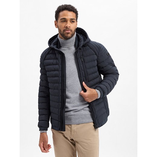 Wellensteyn Męska kurtka funkcjonalna - Molh Mężczyźni Sztuczne włókno granatowy jednolity ze sklepu vangraaf w kategorii Kurtki męskie - zdjęcie 186757635