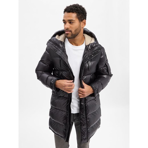 Blauer Pikowana kurtka męska Mężczyźni Sztuczne włókno czarny jednolity L vangraaf