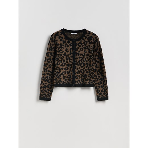 Reserved - Kardigan w panterkę - wielobarwny ze sklepu Reserved w kategorii Swetry damskie - zdjęcie 186757728