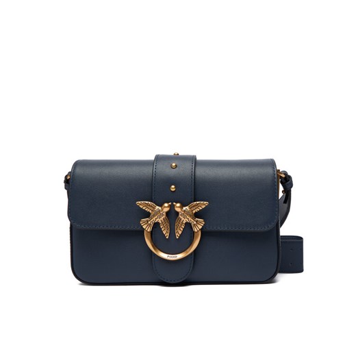 PINKO Torebka Love One Mini Slouchy Fl AI 25-26 PLTT 104340 A0QO Niebieski ze sklepu MODIVO w kategorii Listonoszki - zdjęcie 186758417