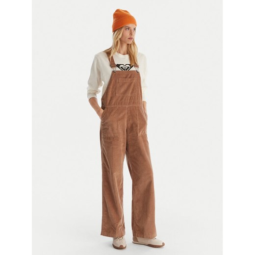 Roxy Ogrodniczki Trailblazer Overall ERJWO03022 Brązowy Regular Fit ze sklepu MODIVO w kategorii Spodnie damskie - zdjęcie 186758419