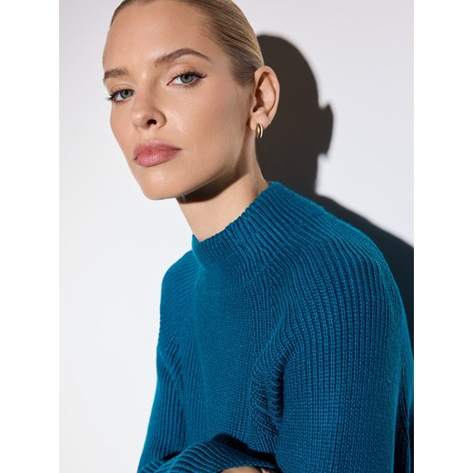 Mohito - Sweter z wiskozą - zielony ze sklepu Mohito w kategorii Swetry damskie - zdjęcie 186758689