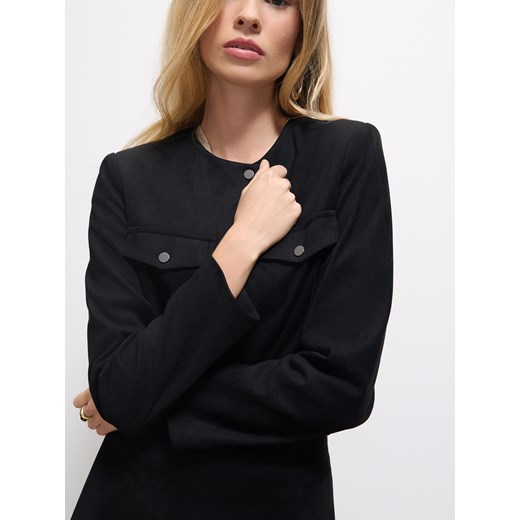 Mohito - Czarna kurtka - czarny ze sklepu Mohito w kategorii Kurtki damskie - zdjęcie 186758756