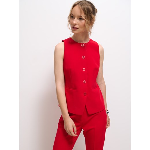 Mohito - Kamizelka - czerwony ze sklepu Mohito w kategorii Kamizelki damskie - zdjęcie 186758888