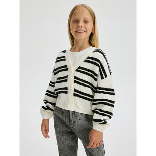 Reserved - Kardigan w paski - wielobarwny Reserved 134 (8 lat) wyprzedaż Reserved