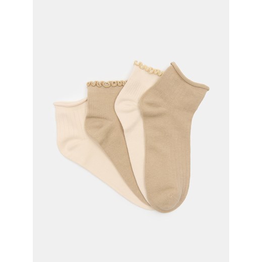 Sinsay - Prążkowane skarpetki 4 pack - wielobarwny Sinsay 39/41 Sinsay