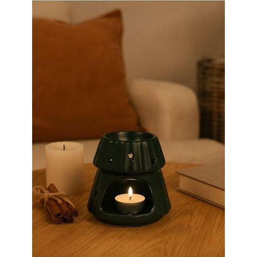 Sinsay - Ryflowany kominek zapachowy w kształcie choinki - zielony Sinsay One Size Sinsay