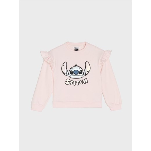 Sinsay - Bluza crewneck Stitch - różowy - id: 613DW-03X - marki Sinsay - 186762238 Sinsay - Bluza crewneck Stitch - różowy ze sklepu Sinsay w kategorii Bluzy dziewczęce - zdjęcie 186762238