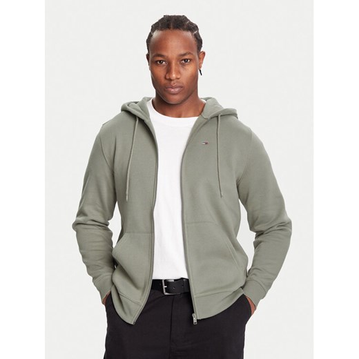 Tommy Jeans Bluza DM0DM20743 Zielony Regular Fit ze sklepu MODIVO w kategorii Bluzy męskie - zdjęcie 186762775